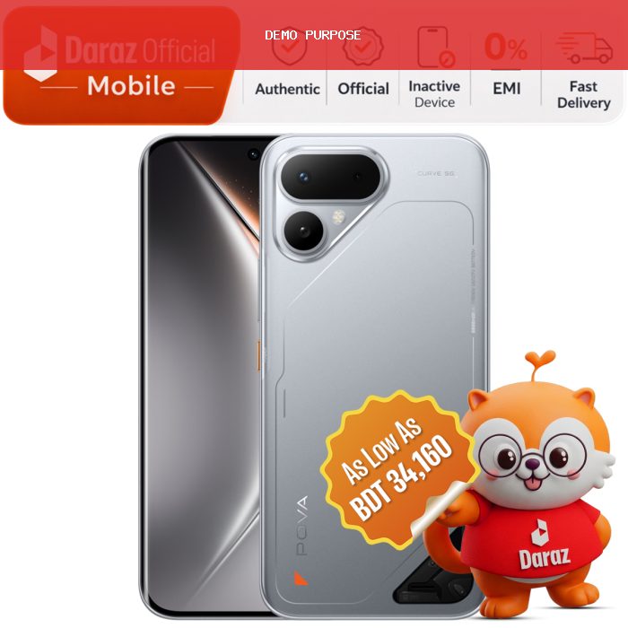 TECNO POVA Curve 2 5G Official Warranty - Premium Curved AMOLED Display + 50MP Camera + 45W Fast Charging | Official warranty