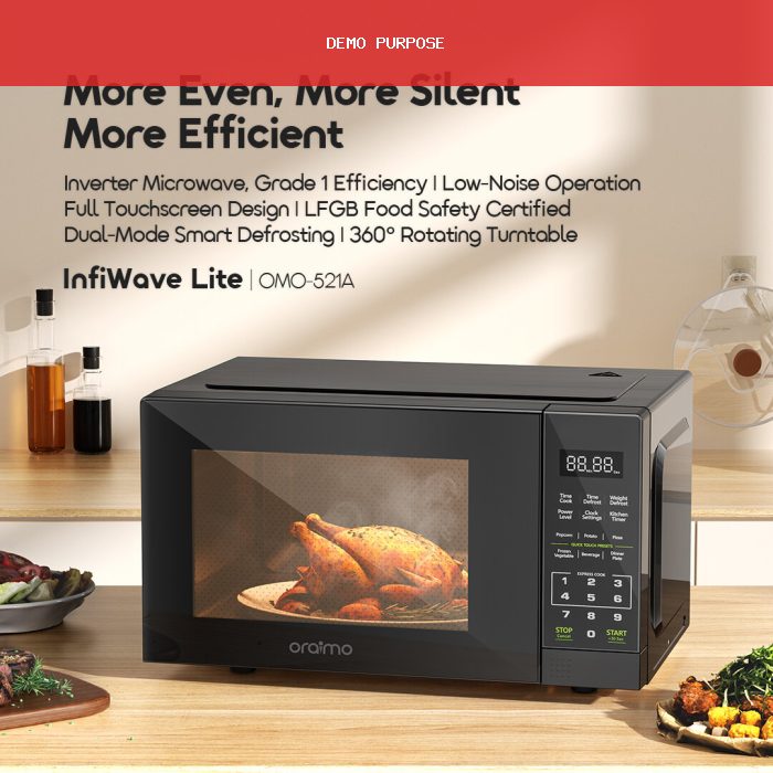 oraimo InfiWave Lite 23L Energy-Saving Touchscreen Microwave Oven (OMO-521A)