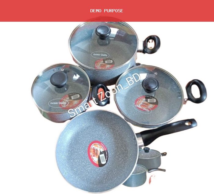 Kiam Marble Coated 7 Pcs Cookware Set