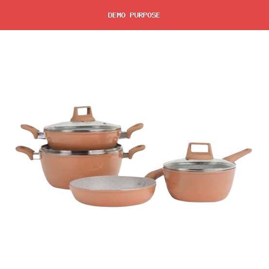 Kiam Non-Stick 7 Pcs Cookware Set (Induction bottom)