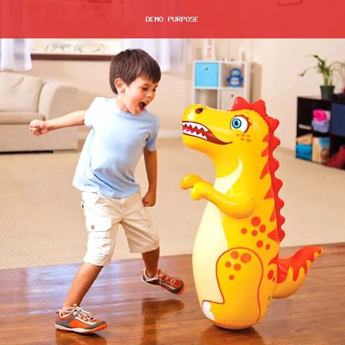 Fun Boxing Animal Tumbler Wrestler Cartoon Play Inflatable Toy